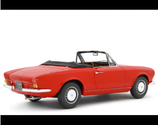 Fiat 124 Sport Spider AS (1438 cc.) 1968 Rosso Laudoracing 1:18 Resinemodell (Türen, Motorhaube... nicht zu öffnen!)